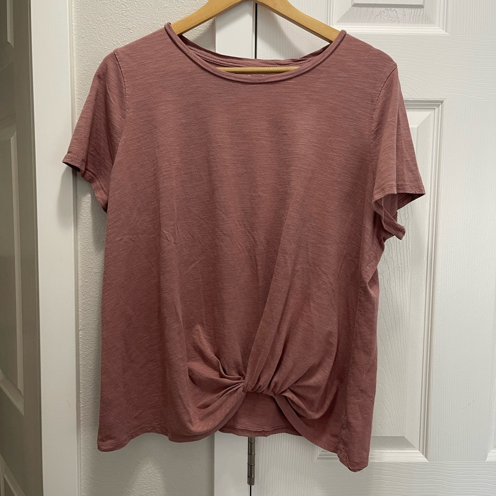 Women's Knot Front Top - Pink